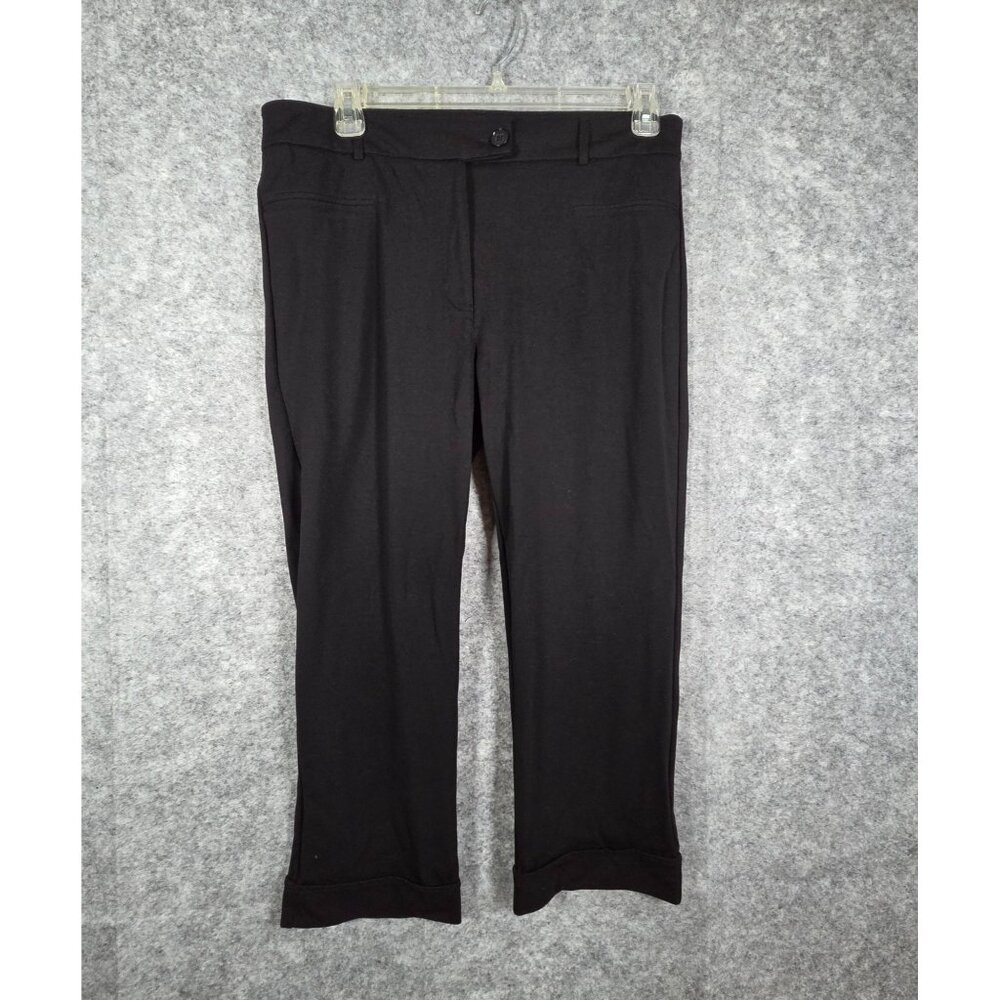 Betabrand Black Cropped Dress Pants